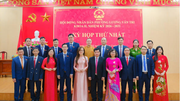 KỲ HỌP THỨ NHẤT HĐND PHƯỜNG LƯƠNG VĂN TRI KHÓA II, NHIỆM KỲ 2026–2031 THÀNH CÔNG TỐT ĐẸP
