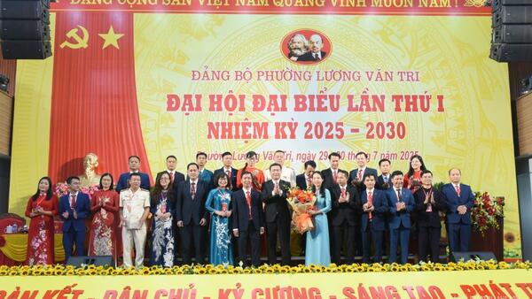Đại hội đại biểu Đảng bộ phường Lương Văn Tri lần thứ I, nhiệm kỳ 2025 – 2030 thành công tốt đẹp